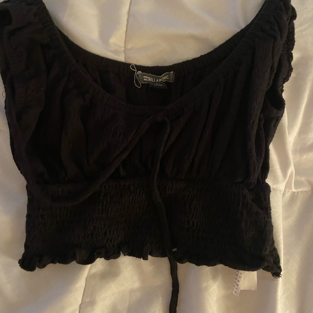 BILLABONG BLACK CROP TOP